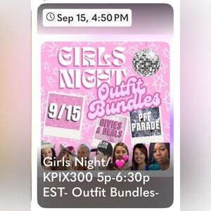 Girls Night Outfit Bundle- 💕KPiX300 on at 5p EST Come join the fun!💕